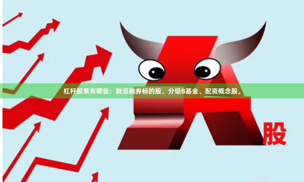 杠杆股票有哪些：融资融券标的股、分级B基金、配资概念股。