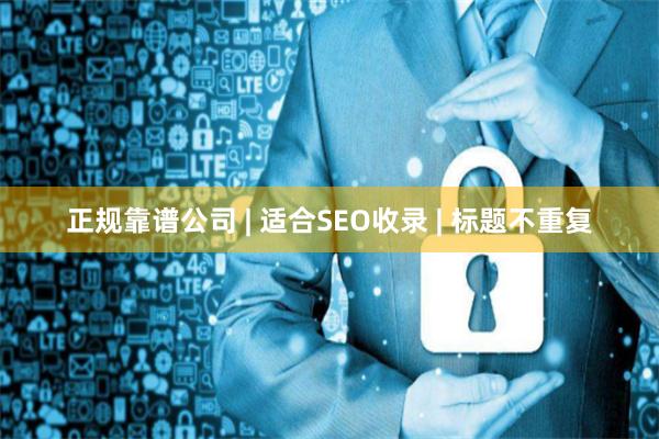 正规靠谱公司 | 适合SEO收录 | 标题不重复